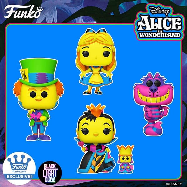 Alice In Wonderland Gets Trippy With New Black Light Funko Pops