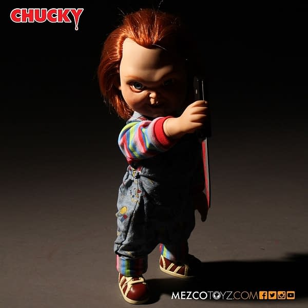 Child's Play Talking Sneering Chucky Lands At Mezco Toyz