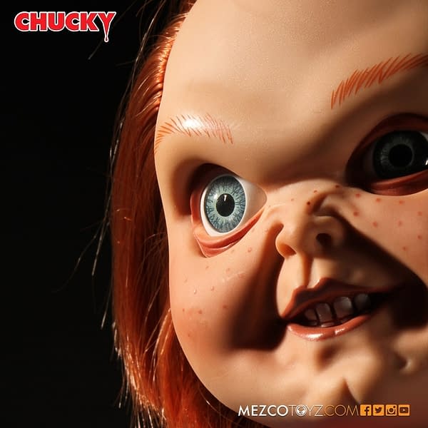 Child's Play Talking Sneering Chucky Lands At Mezco Toyz