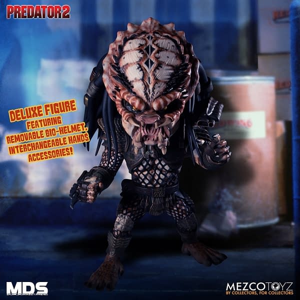 Mezco Toyz Reveals Predator 2: Deluxe City Hunter Designer Series Figure