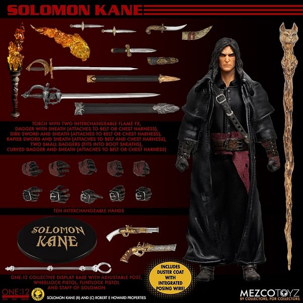 Soloman Kane Rises As Mezco Toy Debuts Their Newest One:12 Figure