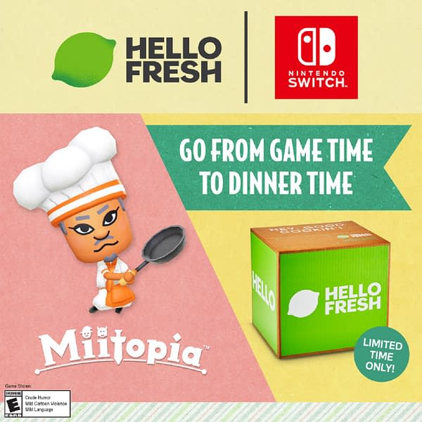 Imagine getting a Nintendo Switch in a HelloFresh box. Courtesy of Nintendo.
