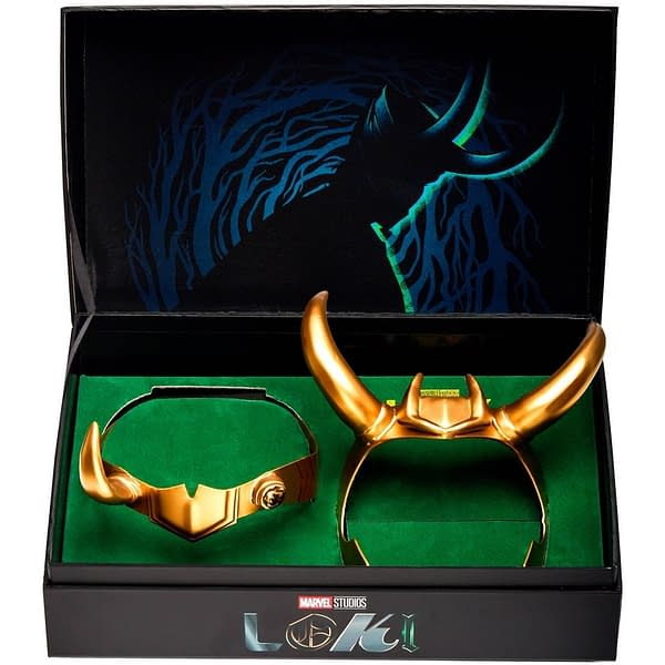 Loki and Sylvie Receive Limited Edition Replica Horns Set