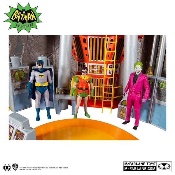 McFarlane Toys Enters the Batcave With Their Batman 1966 Playset