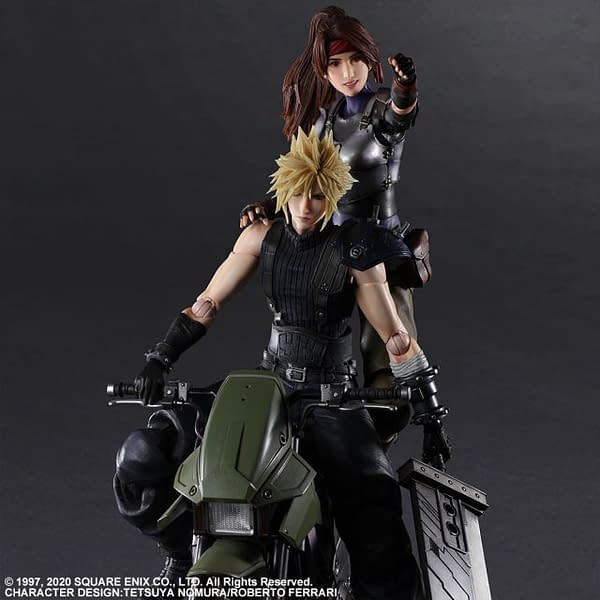 Final Fantasy VII Cloud and Jessie Take to The Streets With Play Arts