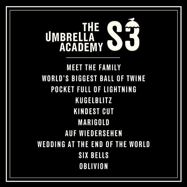 The Umbrella Academy Issues Season 3 "Incoming" Warning