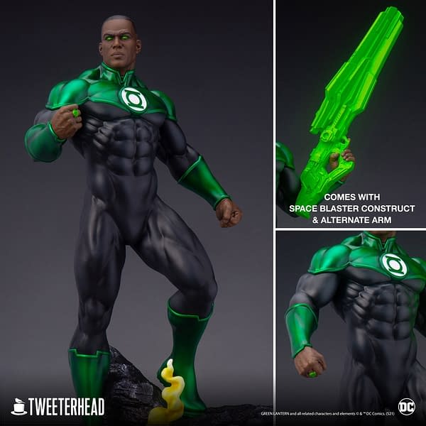 Green Lantern John Stewart Shows Cosmic Power With Tweeterhead
