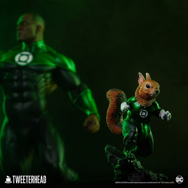 Green Lantern John Stewart Shows Cosmic Power With Tweeterhead
