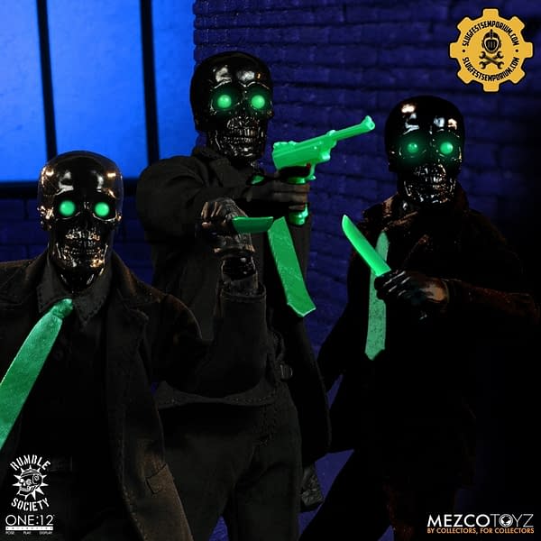 Mezco Toyz MezCon 2021 Secret Drop: Black Skulls Death Brokers