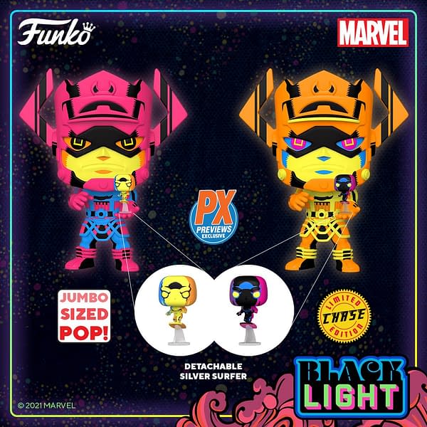 Galactus Receives Funko Black Light Treatment With PX Exclusive Pop