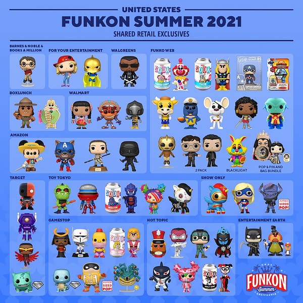 Funko Ends FunKon 2021 Reveals With Shared Retailer Exclusives List