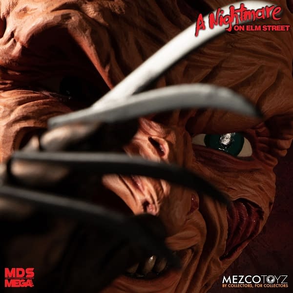 Mezco Toyz Releases Mega Scale Talking Freddy Kruger Figure