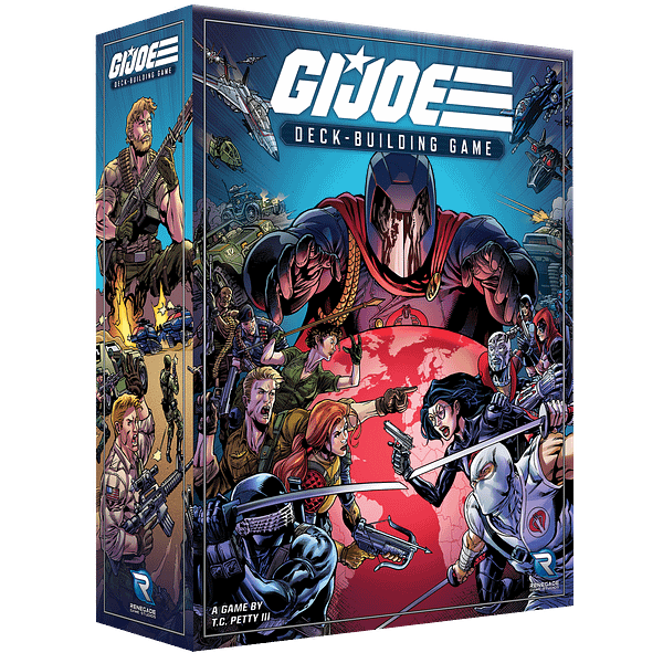 A look at the box for the G.I. Joe Deck-Building Game, courtesy of Renegade Game Studios.