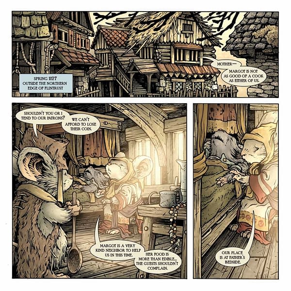 Interior preview page from MOUSE GUARD OWLHEN CAREGIVER #1