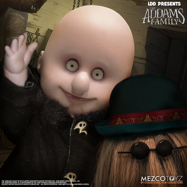 Mezco Toyz Announces New The Addams Family Fester and It Dolls