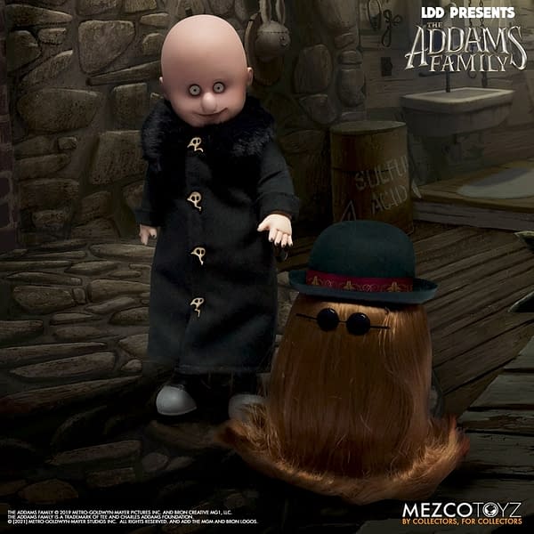 Mezco Toyz Announces New The Addams Family Fester and It Dolls