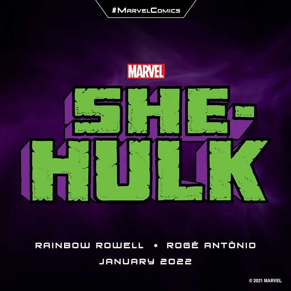 Rainbow Rowell & Roge Antonio Launch New She-Hulk Comic in 2022
