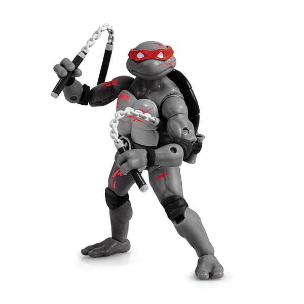 The Loyal Subjects B&W Battle Damaged TMNT 4-Pack Arrives