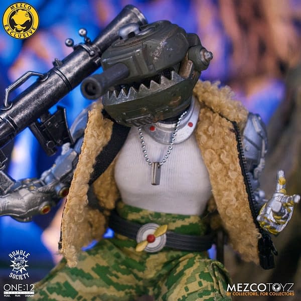 Mezco Toyz Unveils New Rumble Society Member: Hawk P-40