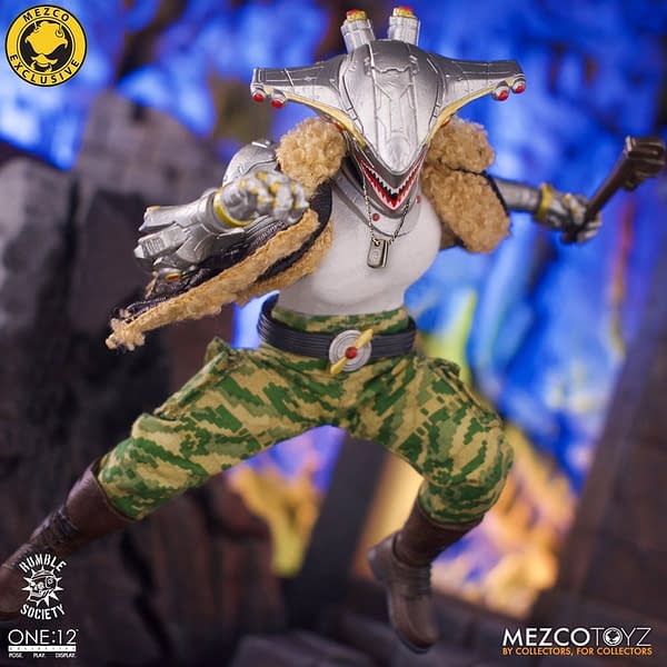 Mezco Toyz Unveils New Rumble Society Member: Hawk P-40