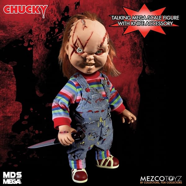 Mezco Toyz Announces Reissue of Bride of Chucky: Scared Chucky Doll