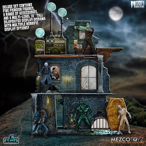 Mezco Toyz Unveils Mezco's Monsters Tower of Fear Deluxe Boxed Set