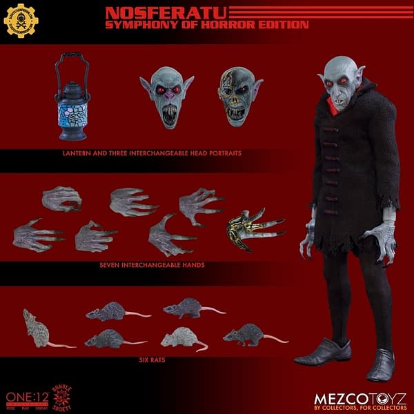 Nosferatu: Symphony of Horror Struck at Midnight from Mezco Toyz