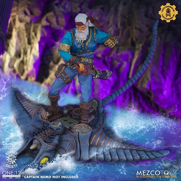 Mezco Toyz Reveals Captain Nemo Expansion Pack with Wave Rider