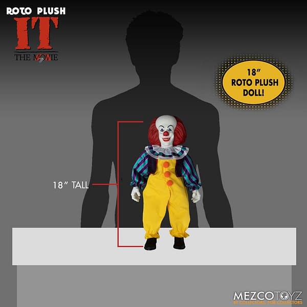 IT's Pennywise Receives New MDS Roto Plush from Mezco Toys