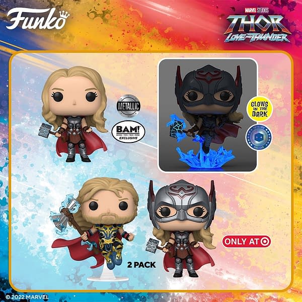 Lighting Strikes as Funko Reveals Thor: Love and Thunder Pops