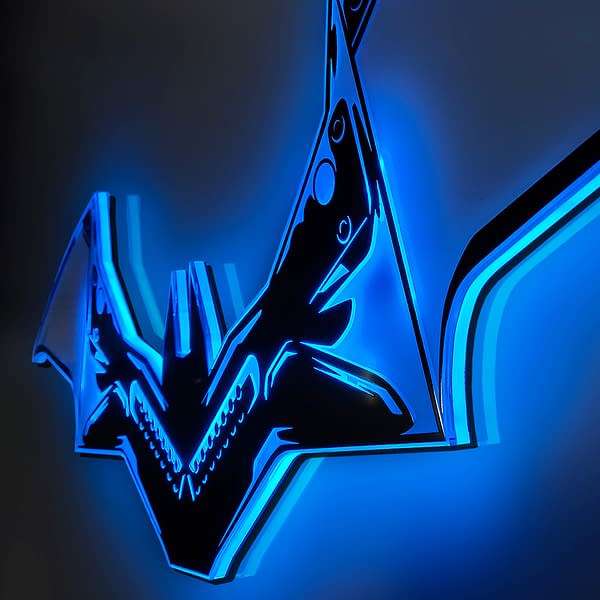 Light Up You Batcave with The Batman Vengeance Batwing Wall Light 