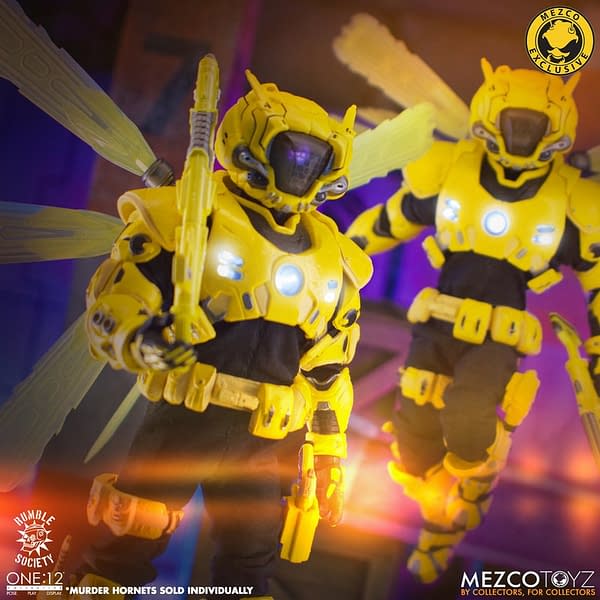 Mezco Toyz Unveils Rumble Society Krig: Murder Hornets One:12 Figure 
