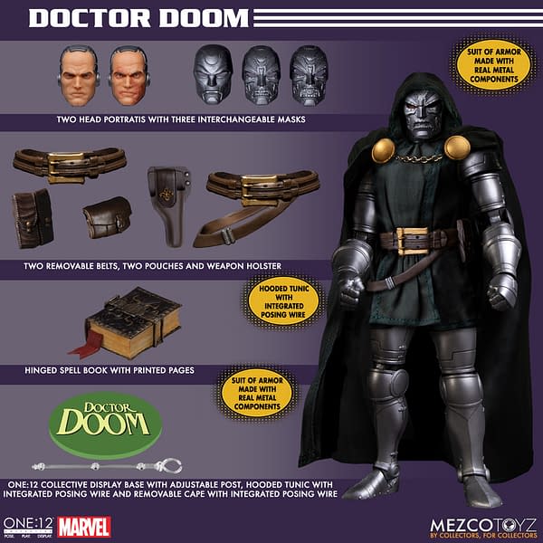 Wield the Power of Doctor Doom with Mezco Toyz Newest One:12 Figure