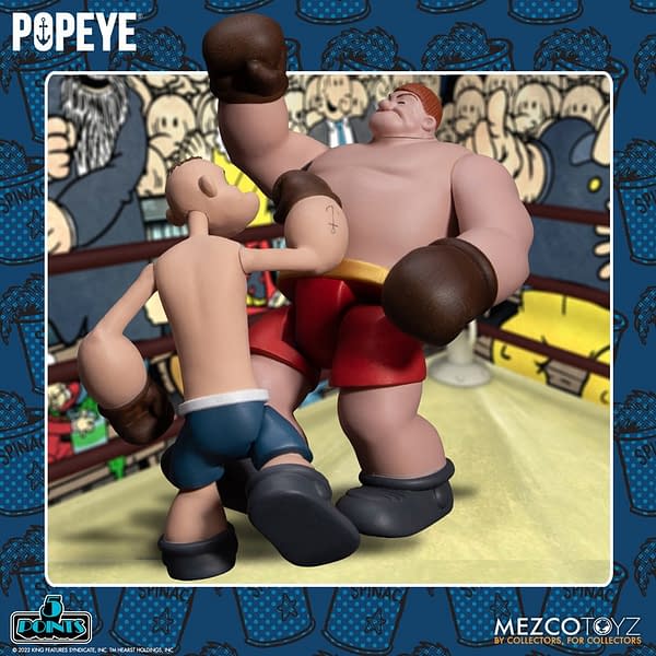 Popeye & Oxheart Duke it Out with New Mezco Toyz 5 Points Set 