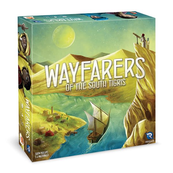 Box art for Wayfarers of The South Tigris, courtesy of Renegade Game Studios.