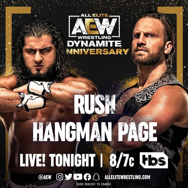 AEW Dynamite anniversary promo graphic