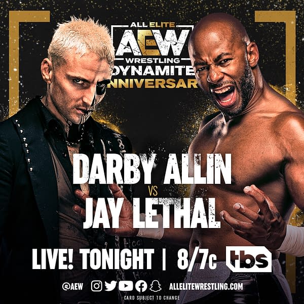 AEW Dynamite anniversary promo graphic