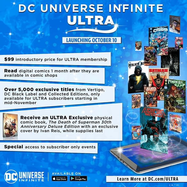 All DC Comics Made Returnable Because Of Infinite App Ultra Update
