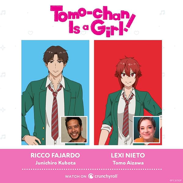 Tomo-chan Is a Girl! English, Japanese Dubs to Stream Day and Date