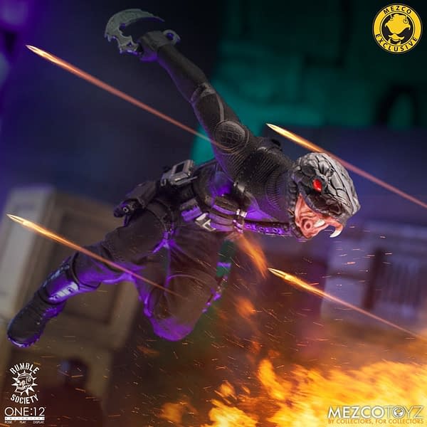 Mezco Toyz Debuts Rumble Society Death Adder for One:12 Day 