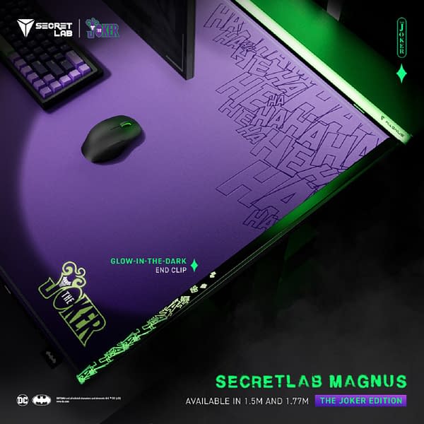 Secretlab Reveals New Joker-Themed Magnus Desk Mat