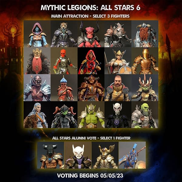 Mythic Legions All Star 6 Vote Is Now Live