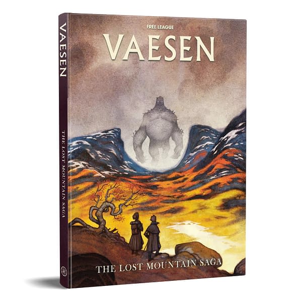 Vaesen: The Lost Mountain Saga cover, courtesy of Free League Publishing.