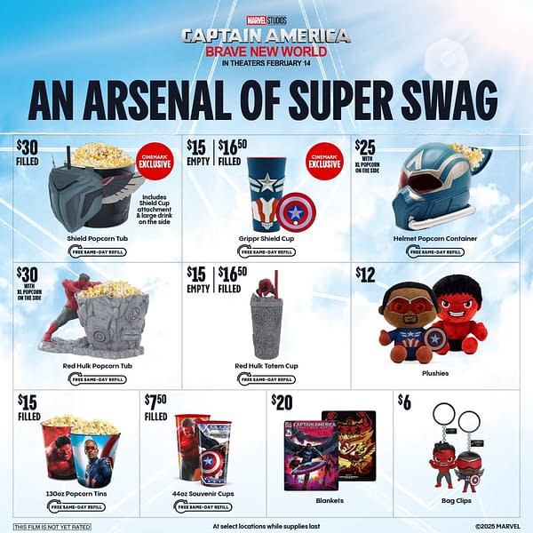 Here is the Captain America: Brave New World Popcorn Bucket Round-Up 