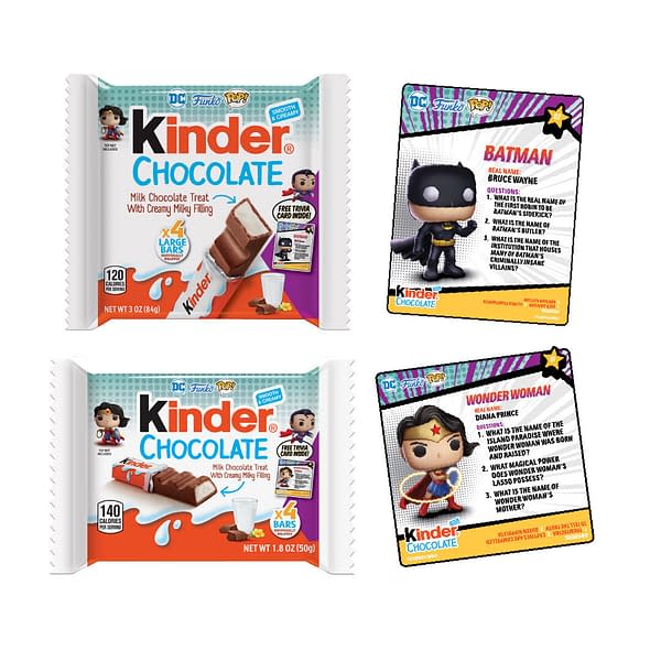 Kinder Joy Reveals Limited Edition DC Funko Pop! Eggs & Chocolate