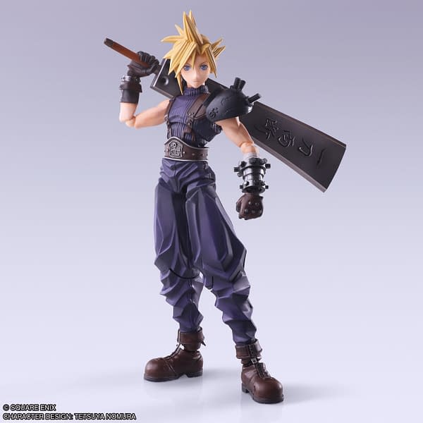 Bring Arts Releases Updated Final Fantasy VII Cloud Strife Figure   Return to the events of Final Fantasy VII with Bring Arts as they bring back Cloud with a new updated figure with Hardedge  Cloud finally comes equipped with the Hardedge Sword as Bring Arts debut their latest #FinalFantasy VII figure   Square enix, final fantasy   FINAL FANTASY VII BRING ARTS Action Figure – CLOUD STRIFE Hardedge Ver. Cloud makes his appearance equipped with the Hardedge sword! FINAL FANTAY VII protagonist Cloud Strife, equipped with the Hardedge sword, makes his appearance in the BRING ARTS Action Figure line! Based on the original FINAL FANTASY VII, this figure harkens back to Cloud's origins, featuring his distinctive hairstyle, shoulder armor, and costume, evoking a sense of nostalgia. Accessories include interchangeable hands, and a newly sculpted Hardedge sword, which Cloud can hold in his hand or attach to his back. *Cloud is the same model as FINAL FANTASY VII BRING ARTS Action Figure – CLOUD. Product Size (inches): Cloud Strife: H 5.98 in x W 2.24 in x D 1.06 in