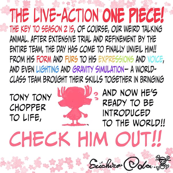 One Piece Season 2: Eiichiro Oda Offers Some Thoughts on Chopper
