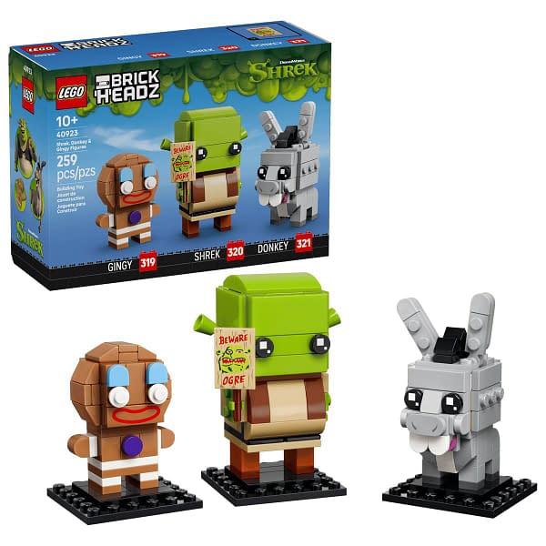 New LEGO BrickHeadz Shrek, Donkey & Gingy Set Revealed