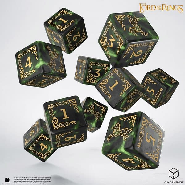 Q-Workshop Releases Official The Lord of the Rings Dice