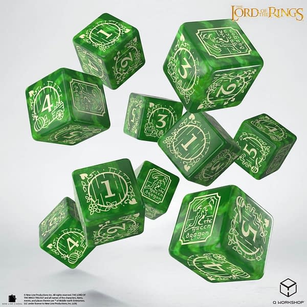 Q-Workshop Releases Official The Lord of the Rings Dice